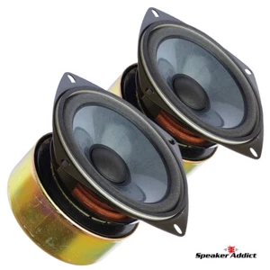 PAIR - Diatone 4 inch full range speakers - 60-18khz - 50 watts - 89dB - NOS - Picture 1 of 9