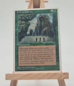 Sylvan Library (Fourth Edition (4ED) Magic Karte MTG englisch (Waldesbibliothek) - Bild 1 von 2