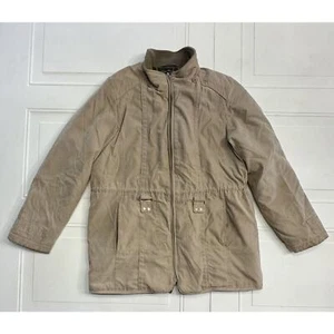 CROFT & BARROW VTG Thick Lined Suede Like Coat Jacket - Sz L No Hood - Picture 1 of 4