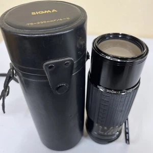Sigma Zoom-δ Lense 1: 4-5, F=75-250mm Zoom Multi Coated GREAT CONDITIONS - Picture 1 of 14