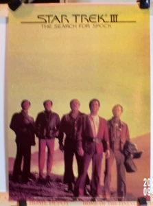 Star Trek III Movie Poster 1984 Promo 16"x 22" in Excellent Condition Crew - Picture 1 of 11