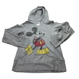 Vintage Walt Disney Parks World Pullover Felpa con Cappuccio Donna Grigio Medio - Foto 1 di 7