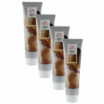 Wella Color Fresh Mask 4 x 150 ml Tönungsmaske Farbmaske Caramel Glaze Set