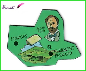 Magnet Le Gaulois Ville du monde France LIMOGES CLERMONT FERRAND 51 A. Renoir - Imagen 1 de 1