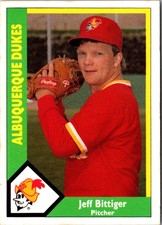 1990 CMC Albuquerque Dukes Jeff Bittiger #2 Albuquerque Dukes