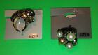 Charlotte Russe Statement Ring Lot/bundle Of 2 Costume Jewelry Size 6
