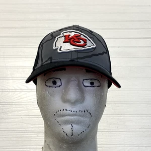 New Era Gray Black Red NFL Kansas City Chiefs Snapback Hat Youth Size One Size - Picture 1 of 9
