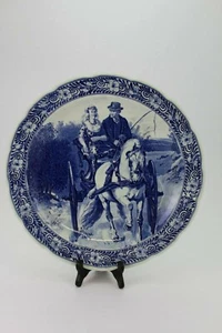 15.75" Dutch Delfts Blue & White Porcelain Plate Petrus Regout Maastricht E/0084 - Picture 1 of 7