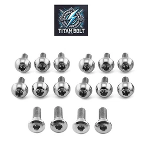 Titanium Front Rear Disc Brake Rotor Mounting  Bolts Honda CBR1000RR 2004-2019 - Picture 1 of 12