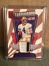 2023 Donruss Elite Brett Favre THROWBACK THREADS PRIME 10/15 Green Bay Packers