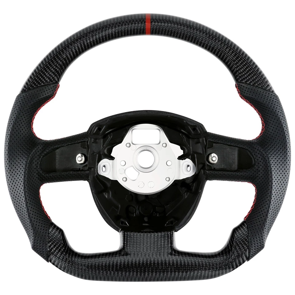 LOSCHEN Real Carbon Fiber Steering Wheel For Audi S5/S4/A5/A4 B7 2008-2010 - Изображение 1 из 4