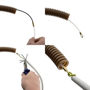 Kabeleinziehhilfe Einziehhilfe  Netzwerk Elektriker  Draht Kabel Fiberglas Nylon - Bild 1 von 3