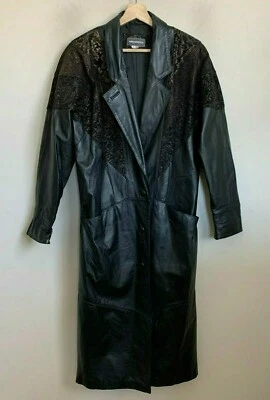 Maurice's пальто из черной кожи коричневый замши текстурированный печать кнопки карманы с подкладкой XS - Изображение 1 из 4