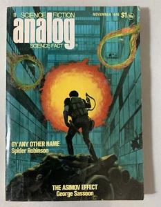 Analog Science Fiction Nov 1976 Spider Robinson, George Sassoon Free Ship USA - Imagen 1 de 8