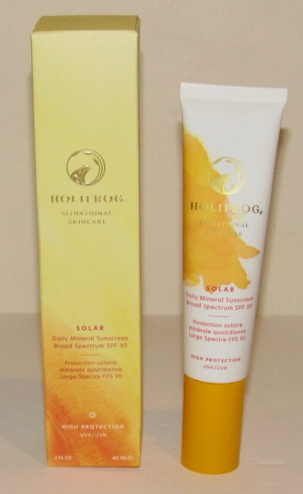 Holifrog Solar Daily Mineral Protetor Solar FPS 30 2 Oz 60 g Novo Na Caixa Rosto e Corpo Novo Na Caixa 26/04 - Imagem 1 de 1
