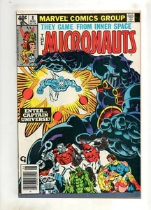 Micronauts #8 1ST CAPTAIN UNIVERSE! Marvel 1979 Fn- 5.5 Baron Karza! Newsstand - Picture 1 of 2