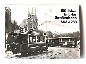Postcards 100 Years of Erfurt Tram Germany SET 16 Photo in Folder 1980s Vtg Lot - Picture 1 of 8