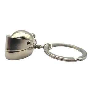 Mini Racing Helm Schlüsselanhänger Metall Schlüsselring Keyfob Geschenk für Auto Motorrad Fans - Bild 1 von 3