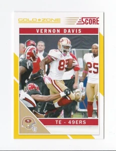 2011 Score Gold Zone #254 Vernon Davis San Francisco 49ers Maryland Terps - Picture 1 of 2