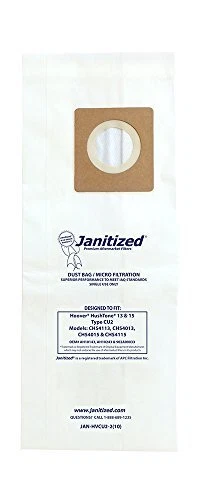 Janitized JAN-HVCU2-2(10) Premium Replacement Commercial Vacuum Bag for Hoover H - Image 1 of 1