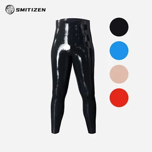 Pantalones largos abultados de silicona Smitizen brillantes disfraces similares a látex para fetiche gay - Imagen 1 de 15