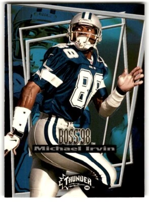 1998 SkyBox Thunder Boss Michael Irvin #8B Dallas Cowboys - Image 1 of 2