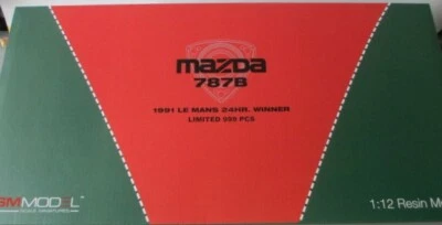 TSM Model 1/12 Mazda 787B 1991 Le Mans Winner Resin Model Kit dal Giappone - Immagine 1 di 4