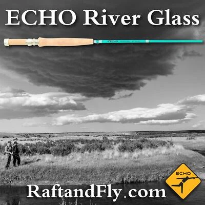 ECHO River Glass 4wt Glacier Blue 7'6" - Lifetime Warranty - Free Shipping - Image 1 of 2