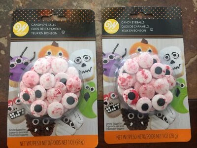 NUEVO Halloween Vena Roja SANGRIENTOS Caramelo Ojos de Wilton 0167 COOKIES CUPCAKES Foto 1 de 2