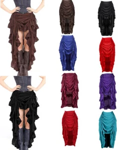 Irregular Skirt Fit Corset Burlesque Lingerie Pirate Caribbean Costume Gothic NR - Picture 1 of 26