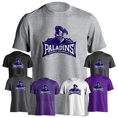 Furman University FU Paladins Wordmark School Mascot Short Sleeve T-shirt Tee Cover