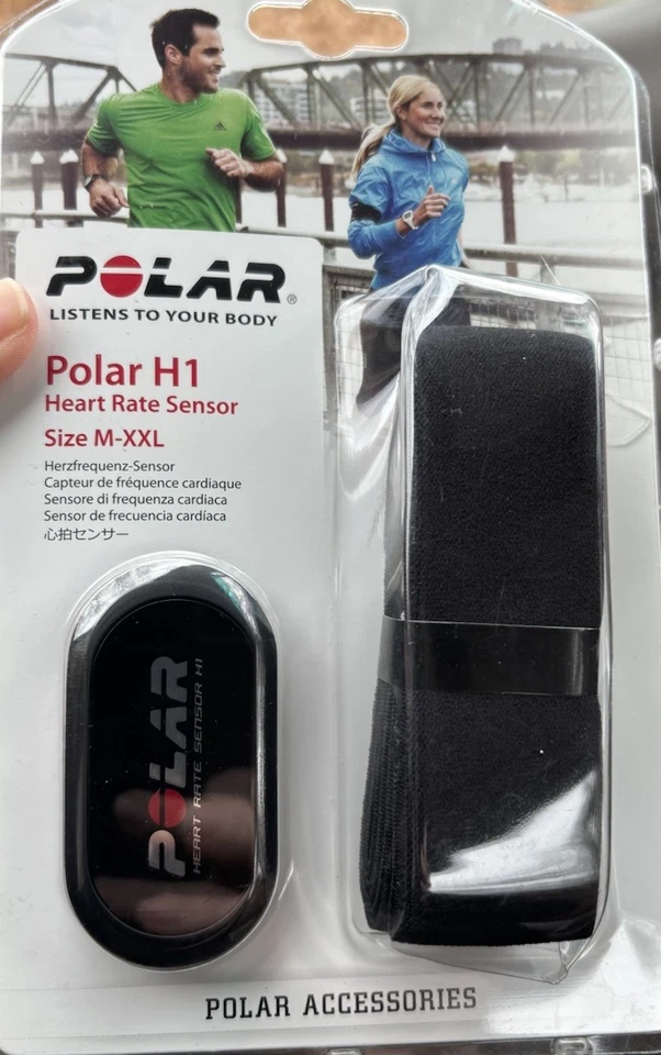 NEW SEALED Polar H1 Heart Rate Sensor - Black 92043528 With Strap SIZE M-XXL - Image 1 of 3