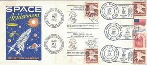 20 Mar 1982 Space Cover, Space Achievement - PARFOREX & HAPEX, multiple cancels - Bild 1 von 2