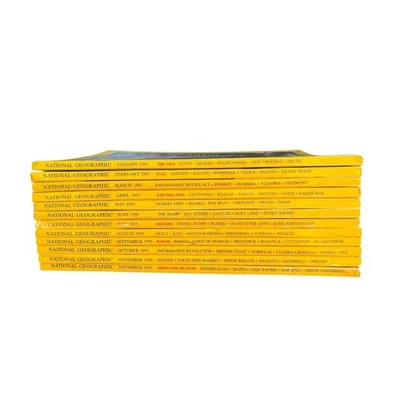 1995 National Geographic Magazine Lot – Complete January to December (12 Issues) - Image 1 of 4