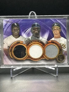 2019 Topps Relic Combo F. Thomas K. Griffey Jr M. McGwire /27 - Picture 1 of 1