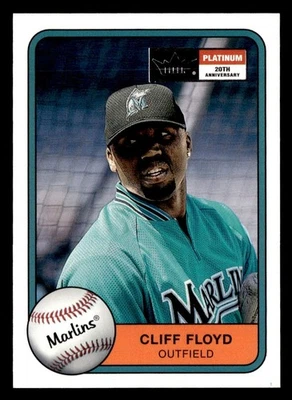2001 FLEER PLATINUM EDITION FOIL PARALLEL # 40 CLIFF FLOYD MARLINS SP #/201 - Image 1 of 2