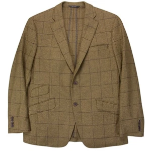 Phineas Cole Paul Stuart Escorial Wool Mens 44R Windowpane Sport Coat Blazer - Picture 1 of 12