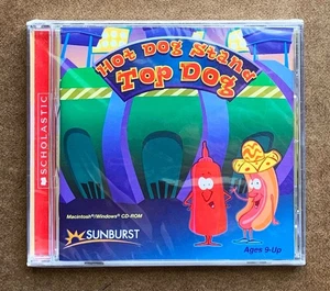 Hot Dog Stand: Top Dog (2002) CD Rom Game Sunburst Technology & Scholastic Books - Picture 1 of 2