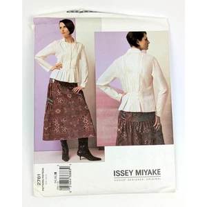 Issey Miyake Mujer Plisado Top Falda Patrón Costura, 14 16 18 Vogue 2761 UC FF - Imagen 1 de 7