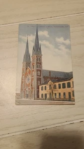  St. John katholische Kirche Gebäude Indianapolis Indiana IN unbestellte Postkarte - Bild 1 von 2