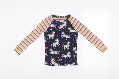 Hatley Girls Multicoloured Unicorn Long Sleeve Cotton T-Shirt 8 Years - Изображение 1 из 4