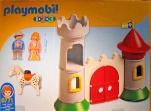 Playmobil 1.2.3 - 6771 MY FIRST KNIGHT'S CASTLE New Old Stock - Picture 1 of 12