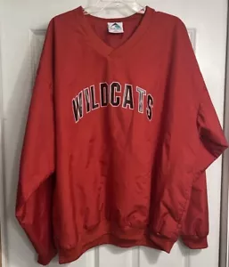 Wildcats Men’s Size 2XL Pullover Windbreaker Red Augusta Sportswear Pockets - Picture 1 of 10