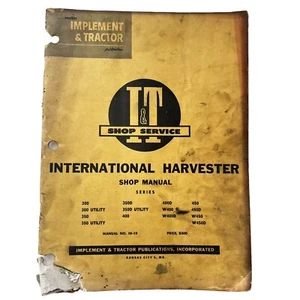 1957 I&T Service Manual IH-10 International Harvester 300, 350, 400, 450 Traktor - Bild 1 von 18