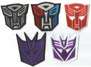 Transformers Autobot & Decepticon Character Novelty Patch - Iron-on / Sew-on - Picture 1 of 7