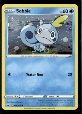 Pokemon Sobble 054/202 Cosmo Holo Sword and Shield Base Set - Image 1 of 2
