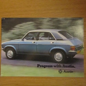 Folleto de ventas de automóviles AUSTIN Mini Allegro Maxi Princess gama de mercado del Reino Unido c.1976 - Imagen 1 de 1