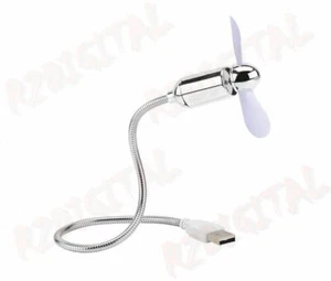 MINI VENTILATORE USB per PC NOTEBOOK NETBOOK TABLET o anche POWERBANK FLESSIBILE - Picture 1 of 4