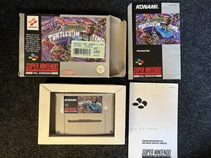 Turtles In Time SNES Absolute Collectors Condition Original Box CIB Mint Super Nintendo - Picture 1 of 7