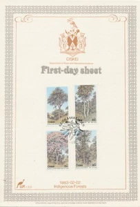 South Africa Homelands Ciskei 2 Different First Day Sheets Trees Sc 46-53 - Picture 1 of 3